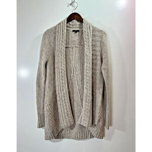 Emu Womens Wool Cardigan Sweater Size S Beige Chunky Minimalist‎ Classic Capsule